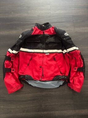 Joe Rocket Ballistic Meteor 4 Mesh Full Armor w/ Back Motorcycle Jacket 3M